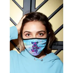 Marching Bear Mixed-Fabric Face Mask