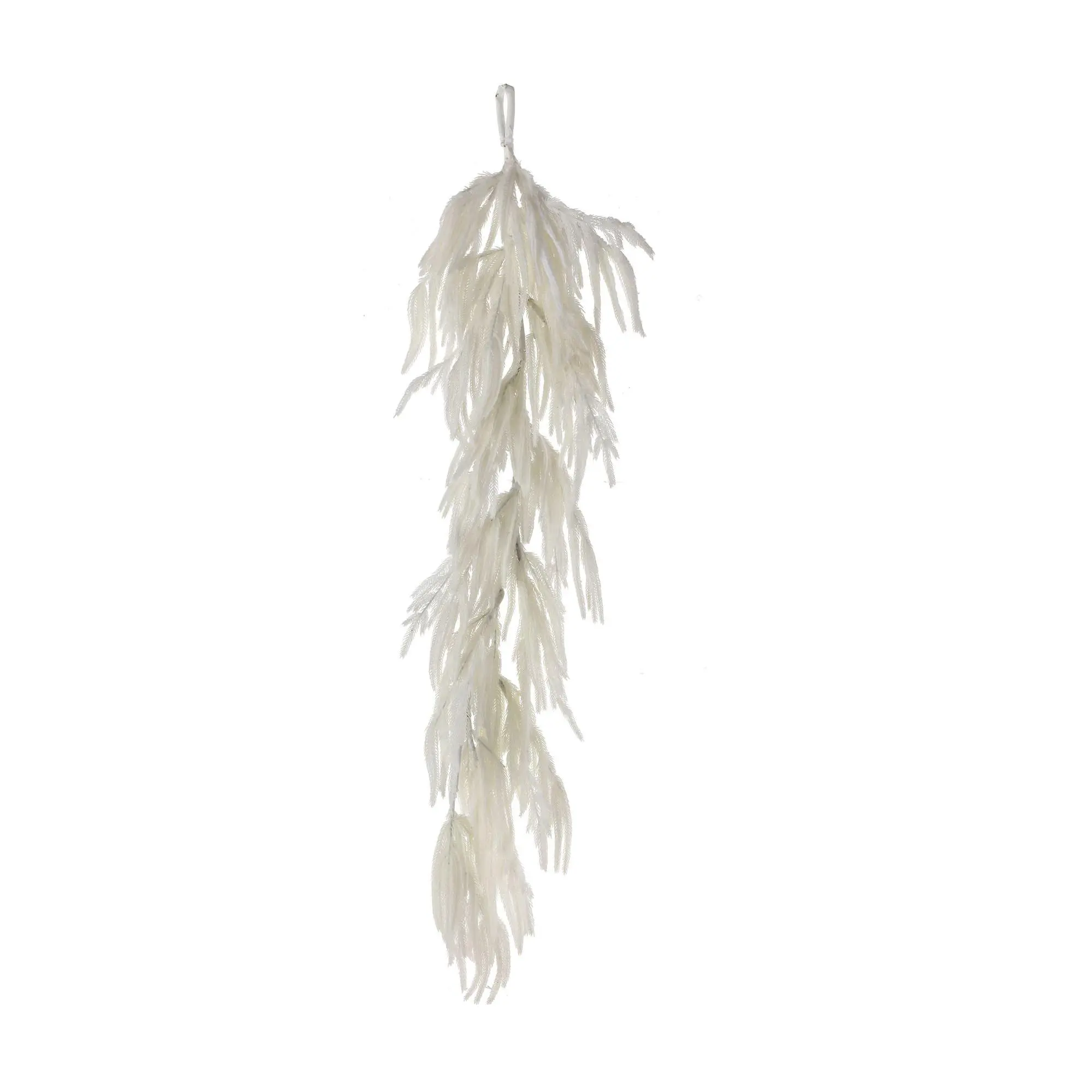 48"  Flocked White Norfolk Pine Garland by Valerie
