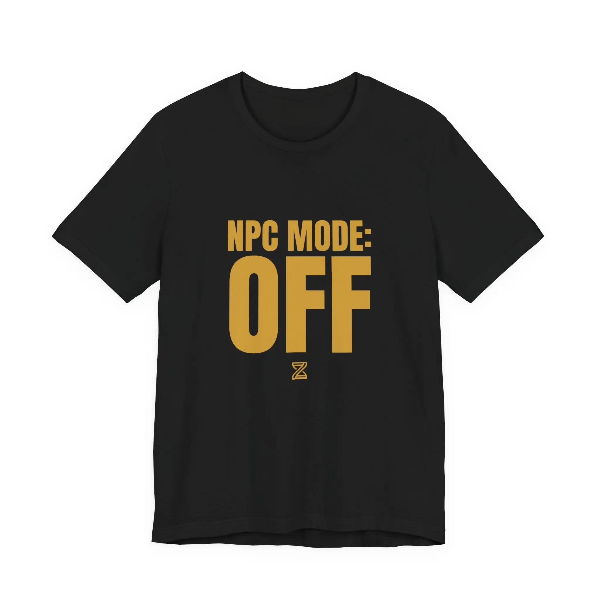 NPC Mode: Off Tee — Unisex Cotton Crew Neck T-Shirt, Offline Gen-Z Aesthetic Streetwear Statement
