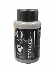 Organic Nails Techgel Polymorized Gel Liquid Solution 8 Fl. Oz. Odorless Gel Nails 240 Attributes for Clean Nail Care
