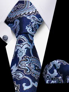Men's High-End Casual Tie Set, 3-Piece Wedding Party Accessories, Includes Scarf & Cufflinks, Perfect for Special Occasions