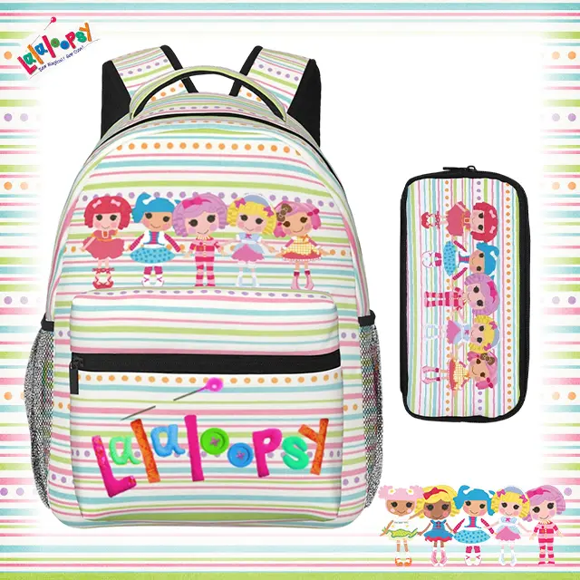 Casual Lalaloopsy Outdoor Backpack We're Lalaloopsy Netflix Laptop Daypack Aesthetic Plush Print MGA Lalaloopsy Travel Backpack for School Work Camping Women Men, Ideal for Music Festivals, Birthday Gifts & Christmas