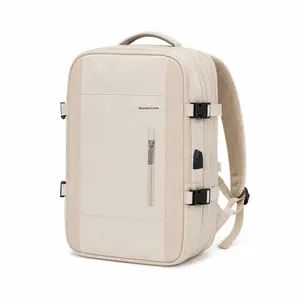 Water Resistant Adventure Backpack Featuring USB Charging Outlet Fits Laptop For Hiking Camping And Outdoor Sport Activities