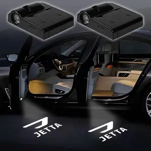 2pcs Car Styling Auto Door LED Decoration, Wireless Welcome Light Logo Projector, Auto Accessories for Volkswagen Vw Touareg Jetta