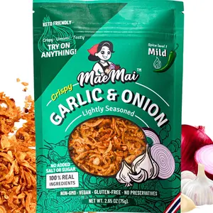 MaeMai Chili Crisp MILD Spice 3.17 oz 90g Premium Onion Garlic Flakes Crispy All Purpose Seasoning Topper Keto Vegan Gluten Free Crunchy Condiment for Ramen Rice Salads