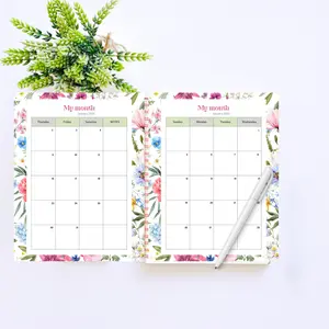 Cute floral 2026 monthly/weekly spiral planner with scripture - Christian Planner / 2 pages per month