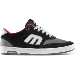 ETNIES Serin Michelin Black & Red Skate Shoes, Sports Shoes with STI Performance Level 1 Insoles, Michelin Outsole Rubber, Closed Toe, Breathable Laces, All Seasons Athletic Footwear