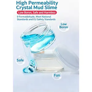 High Quality Transparent Crystal Slime, Safe Bubble Slime, Kids Educational Toy, Stress Relief Slime