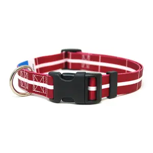 Latvia Dog Collar | Quick Release or Martingale Style