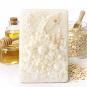 Beef Tallow Soap Bar with Oatmeal & Honey Oil   100g 2.8 oz Natural Skincare