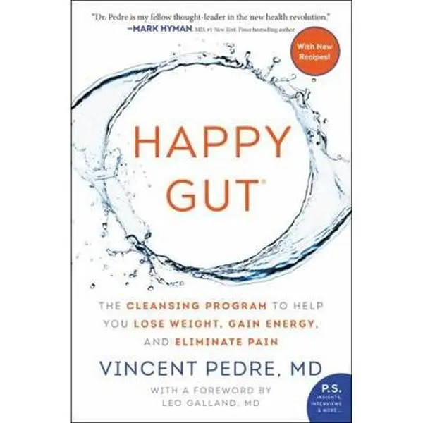 USED Book - Happy Gut: The Cleansing Program to Help You Lose Weight, Gain Energy, and Eliminate Pain by Pedre, Vincent (Paperback) - english