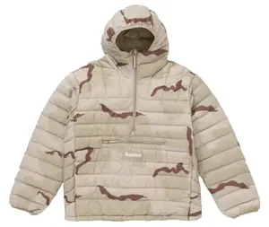 Supreme Micro Down Half Zip Hooded Pullover (FW24) Desert Camo