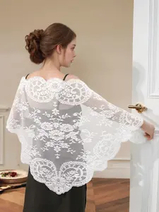 Women's Elegant High-End Scarf, Solid Color Triangle Headscarf for Party, Wedding, Festival, Spring Bandana, Hair Band, Winter Fall