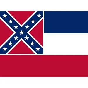 Mississippi state flag 3x5 ft - US state Flags Banners Pack