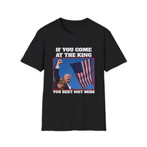 If You Come At The King You Best Not Miss Trump Shirt, Anti Trump Shirt, Political Shirts, Anti Maga Shirts, Crown No Kings Shirt, Protest Shirts, Nope Kings Shirt