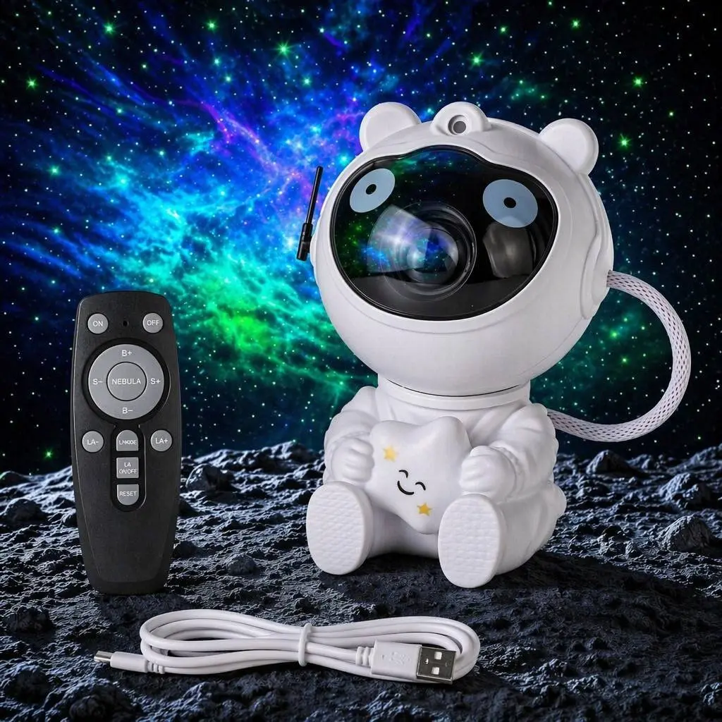 this viral astronaut star projector turns your ceiling Into the galaxy Astronaut Galaxy Projector – 8-Mode Star Light That Transforms Any Room