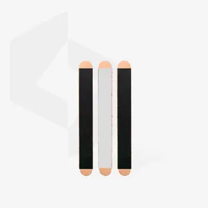 PRO Expert 40 PapmAm Mix Disposable Nail File on Wooden Base (180/240 Grit, 3 Pcs) – Ready-to-Use Double-Sided Nail File for Natural & Artificial Nails