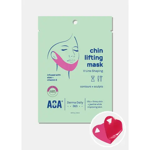 AOA Skin Chin Lifting Mask for V-Line Shaping – Aloe + Vitamin E