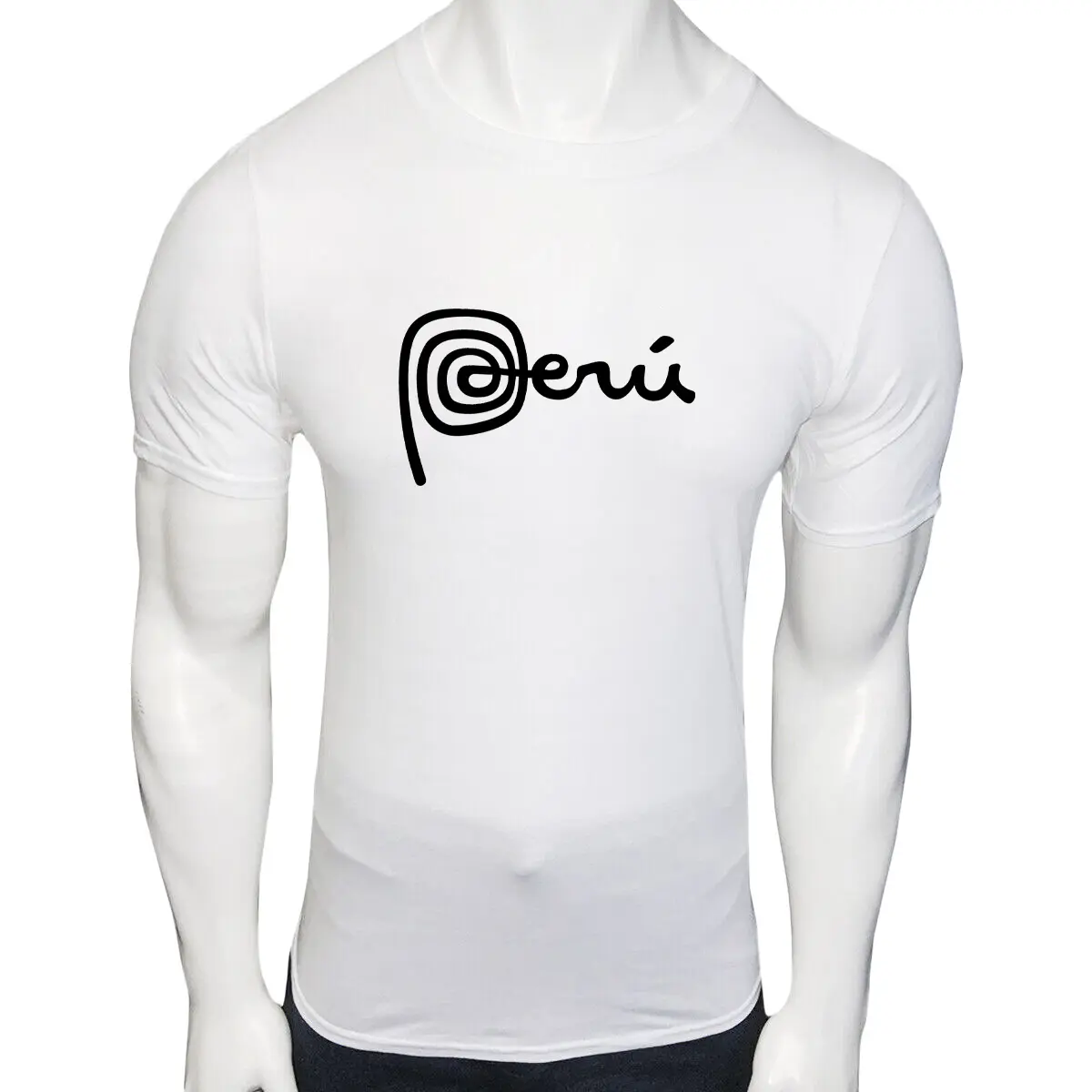 New Marca Peru Peruvian Patriotic  Men's Short Sleeve T-Shirt