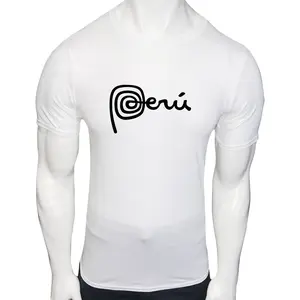 New Marca Peru Peruvian Patriotic  Men's Short Sleeve T-Shirt