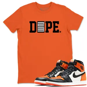 Shirts To Match Jordan 1 Shattered Backboard Sneaker, Jordan 1 Shattered Backboard Shirt, Orange Black Outfit, Crew Neck Comfortable Short Sleeve Tee