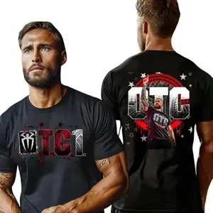 💪🔥[%100cotton][Graphic Tee]Roman Reigns OTC T Shirt Smackdown Wrestling Tee 100 Percent Cotton WWE Workout Shirt Unisex Graphic Fitted Menswear Top Sports Gym Fitness Shirt Casual Streetwear Fan Apparel Athletic Performance Tee Daily Wear