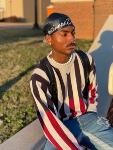 Navy Blue Silky Durag (Georgetown)