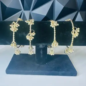 Kashmiri Bangles Set  Gold & Silver Tone | 4pcs & 8pcs Traditional Indian Jewelry | Elegant Stackable Bracelets