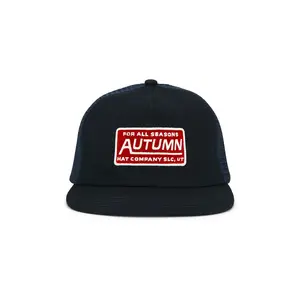 Autumn Headwear Trucker Cap Strapback Cap in Navy
