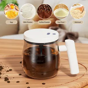 Electric Self-Stirring Coffee Mug – USB Rechargeable Protein Shake Mixer, Portable Auto Mixing Cup for Coffee, Milk, Cocoa, Office, Kitchen & Travel