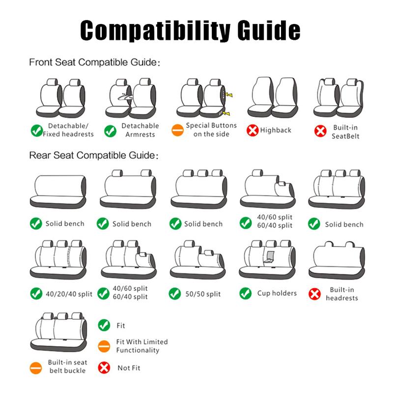 New Blue Five-Piece Set 2 Front 3 Rear Universal Car Seat Covers All-Season Full Leather Look Breathable Protector Changing Mat car gifts katz kin _ leather New Blue Five-Piece Set 2 Front 3 Rear Universal Car Seat Covers All-Season Full Leather Look Breathable Protector Changing Mat car gifts katz kin _ leather