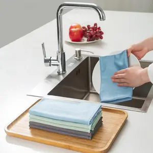 Glass Cleaning Cloth (6 Counts), Portable Microfiber Reusable Cloth, Suitable for Home Car Kitchen, Indoor and Outdoor Cleaning Essentials