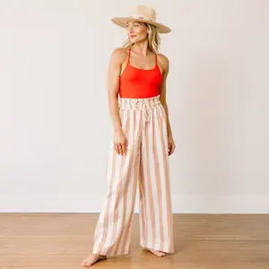 Cherry Pinstripe Daphne Pant