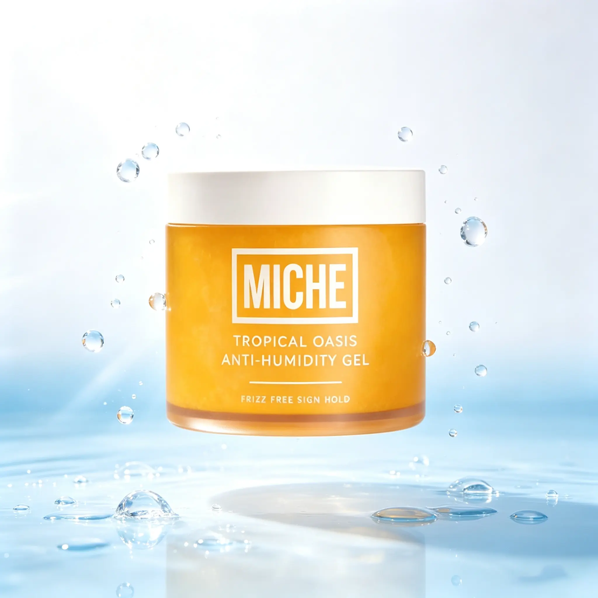 MICHE Anti-Humidity Strong Hold Hair Gel, Alcohol-Free Frizz Control Styling Product to Lock Defined Curls, Coils & Waves All Day