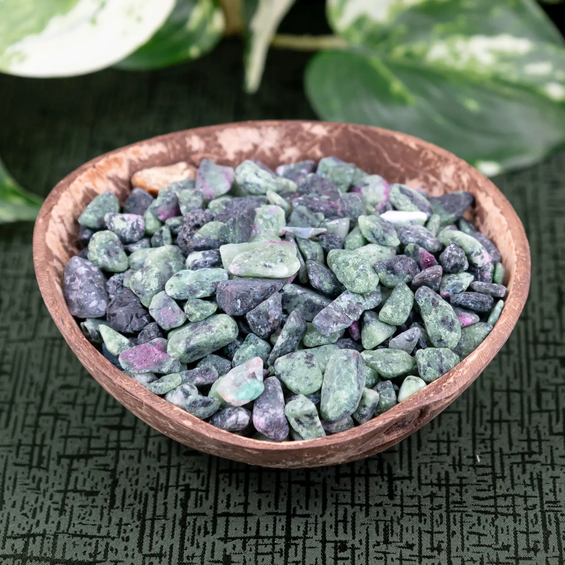 Down to Earth Ruby Zoisite Crystal Chips 1lb.