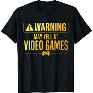 Cotton Funny Video Game Art For Men Women Gaming Nerd PC Gamer T-Shirt
