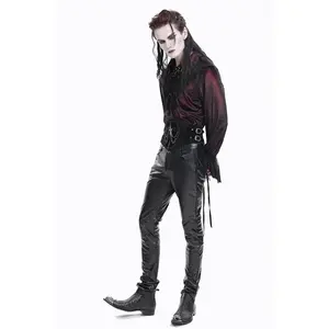 Dark One Damask Vegan Leather Pants