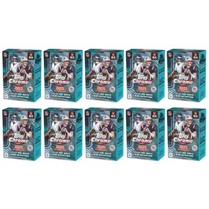 PYT BREAK #420 (x10 BOXES) 2025 Topps Chrome Football Value Boxes - Sports Trading Cards