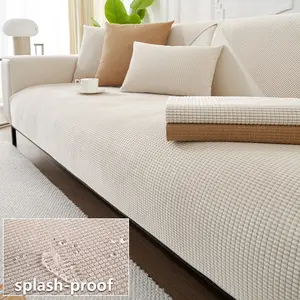 Classic Diamond Sofa Cover, Washable Sofa Slipcover, Modern Anti-Slip Waterproof Couch Pad, Suitable for Bedroom Living Room Dining Room