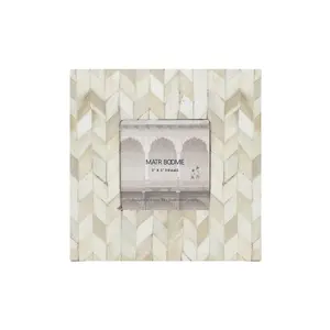 3x3 Picture Frame - Handcrafted Bone