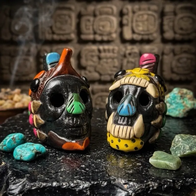 Silbato de la Muerte Azteca – Guerrero Jaguar y Guerrero Águila