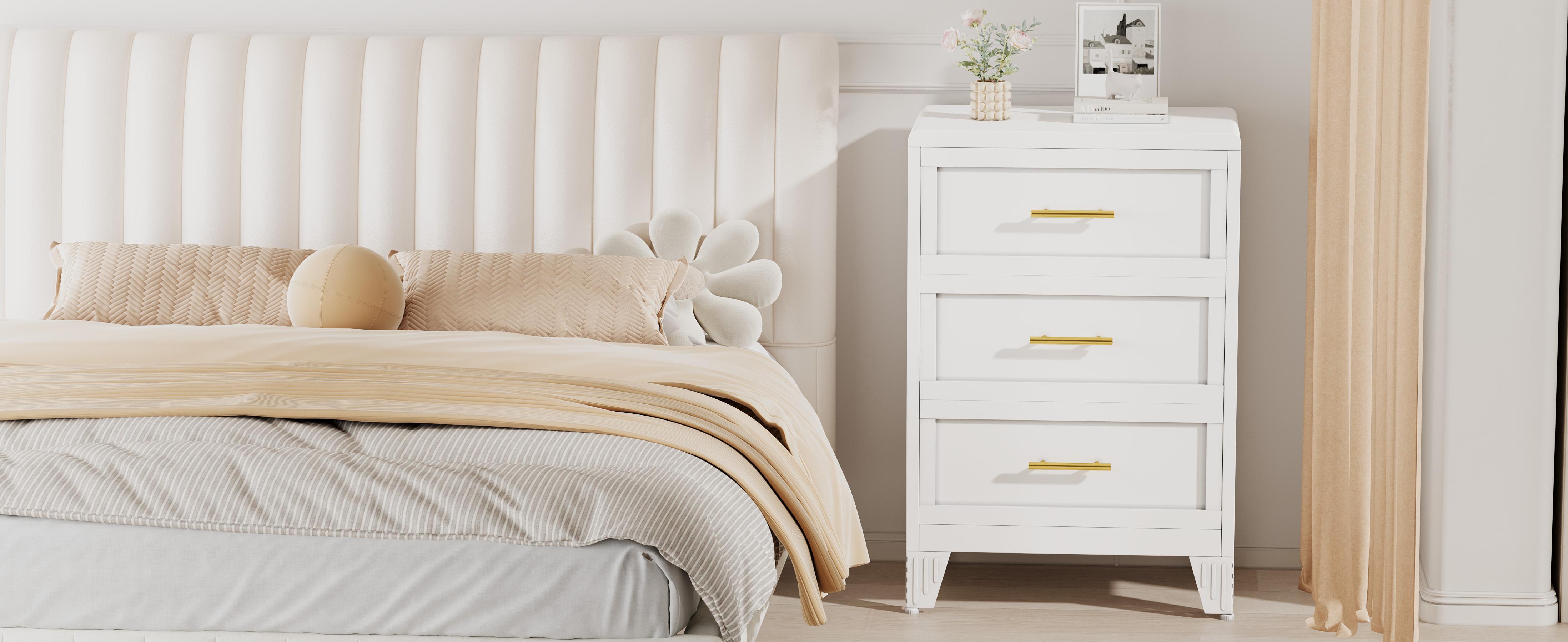 Metal Dresser Tall Narrow Dresser for Bedroom Chest, 53.46" H Drawer Chest, Closet Dressers & Chests of Drawers for Living Room, Hallway