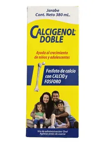 Calcigenol Doble Jarabe Syrup - 380mL Natural Daily Vitamin Dietary Supplement Gel, Antioxidant Daily Wellness & Nutritional Support for Outdoor Activities