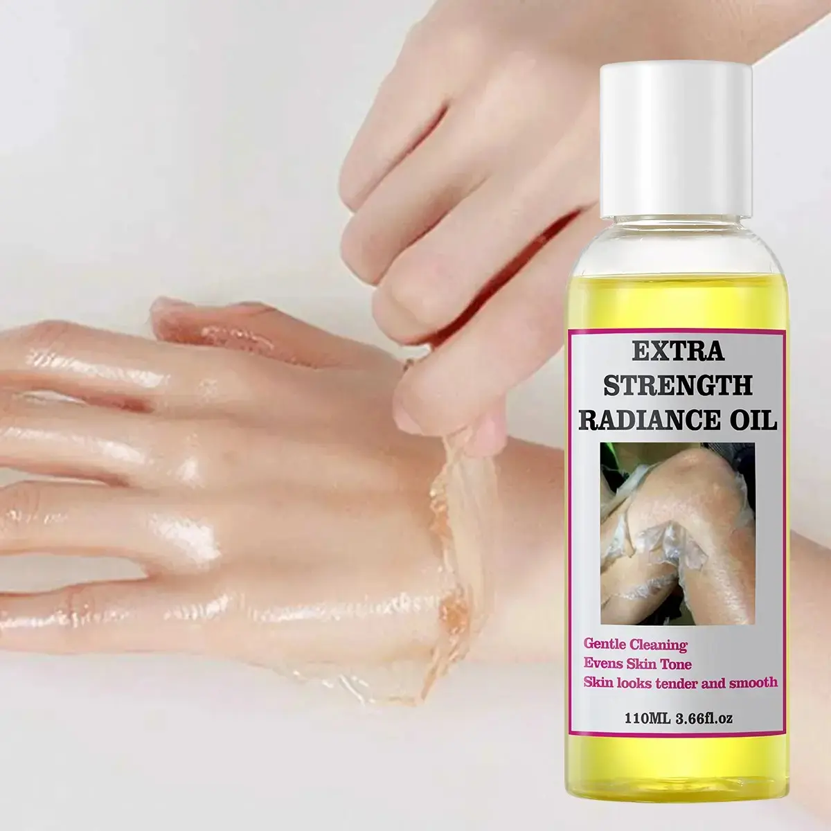 Salicylic Acid Body Polish Oil - Gentle Exfoliating, Smoothing Peel for Radiant Skin, Cleansing Body Care Treatment Skin Exfoliate Dead Skin Removal Gentle Exfoliating Solution Exfoliates Smooths Brightens