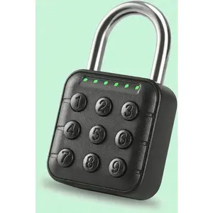 6-Digit Waterproof Combination Lock - Secure Smart Padlock for Gym Lockers, School Storage, Gates & Fence - Reusable Keyless Entry - Durable Outdoor Use - Easy Reset Code