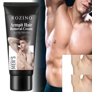 Rozino Men’s Armpit Hair Removal Cream | Gentle Armpit Hair Removal, Whole - Body Usable