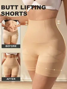 High Waist Shaping Shorts for Women, Abdominal Control & Hip Lift, Breathable Seamless Body Shaper, /