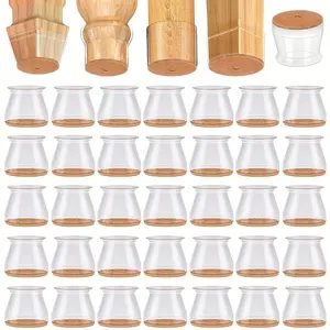 36pcs Chair Legs Floor Protection Device, Silicone Chair Chair Legs Leg Warmer, Floor Felt Pad, Reduce Noise，Mat,for,Wood,and,Tile Durable Wooden Innovative