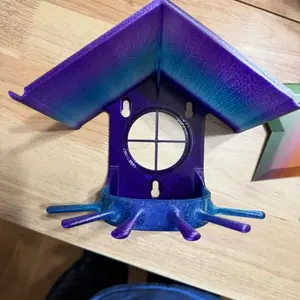 3D Printed Suction Cup Window Bird Feeder