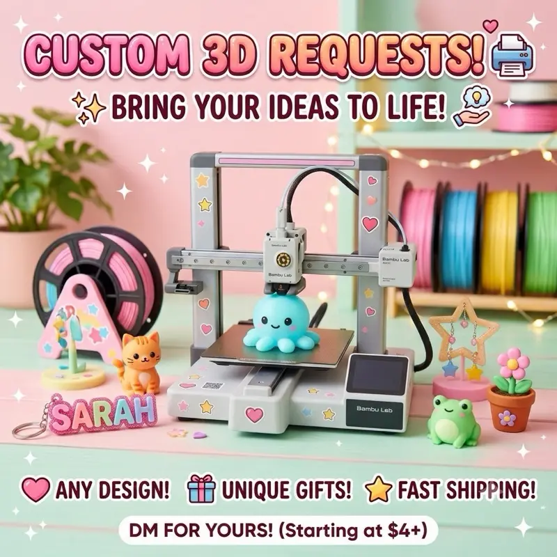 3D Printing Custom Requests, Professional 3D Printing Commissions Services